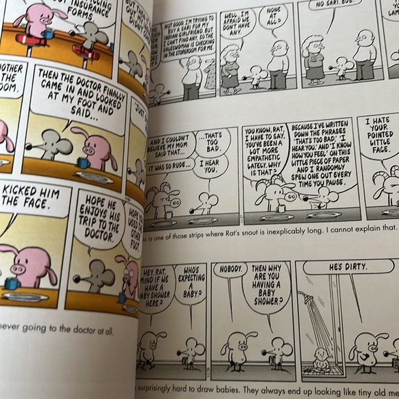 Pearls Gets Sacrificed A Pearls Before Swine Treasury Stephan Pastis w/Stickers - Picture 7 of 8